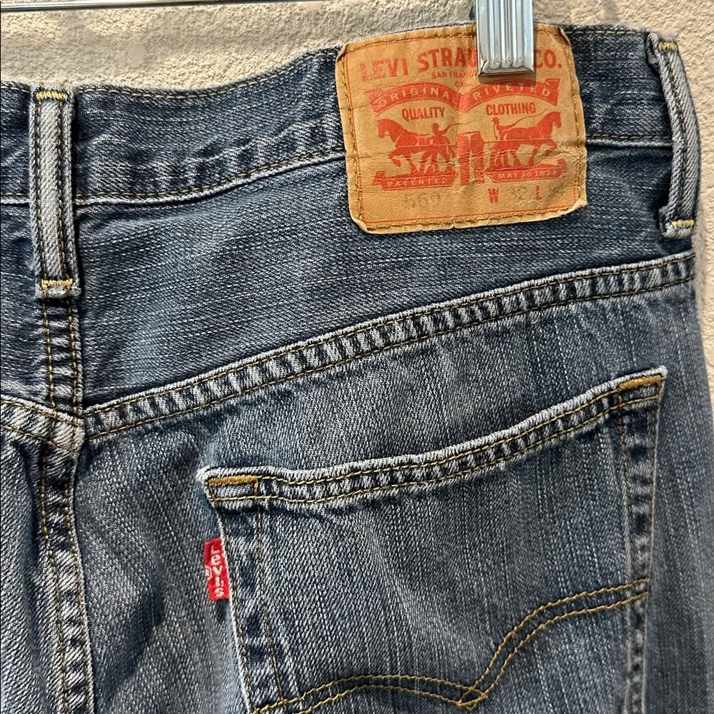 Men's Blue Straight-Leg Jeans Size 32x34